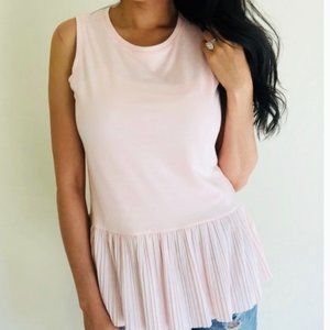 Tommy Hilfiger Baby Pink Peplum Top